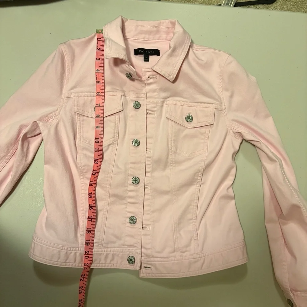 Talbots Light Pink Denim Jacket - Picture 5 of 8